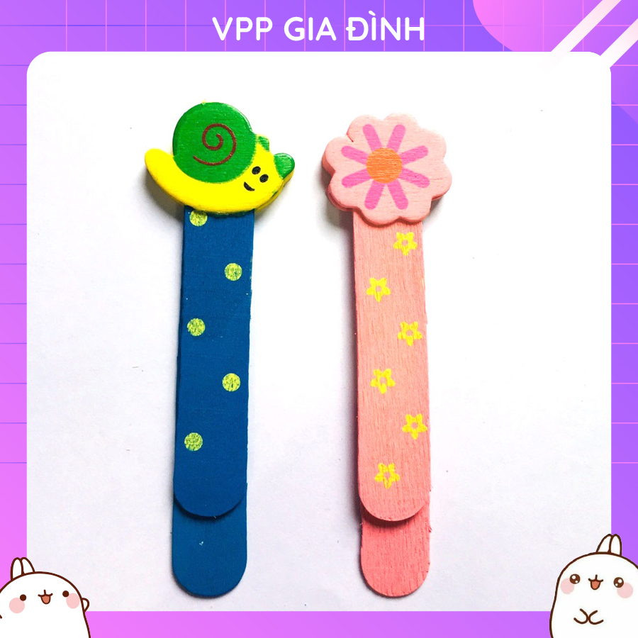 Đánh dấu sách bookmark gỗ - giao mẫu ngẫu nhiên