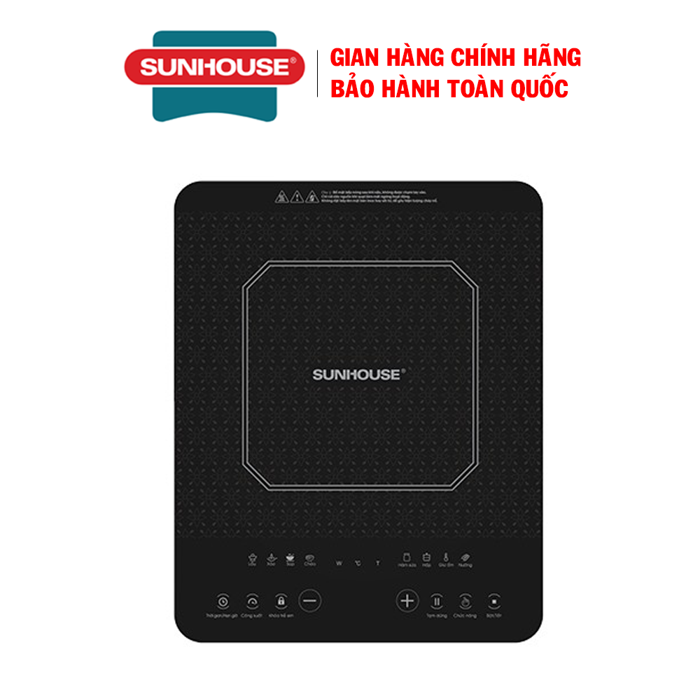 Bếp từ cảm ứng sunhouse shd6802 - bếp từ đơn ăn lẩu + tặng kèm nồi