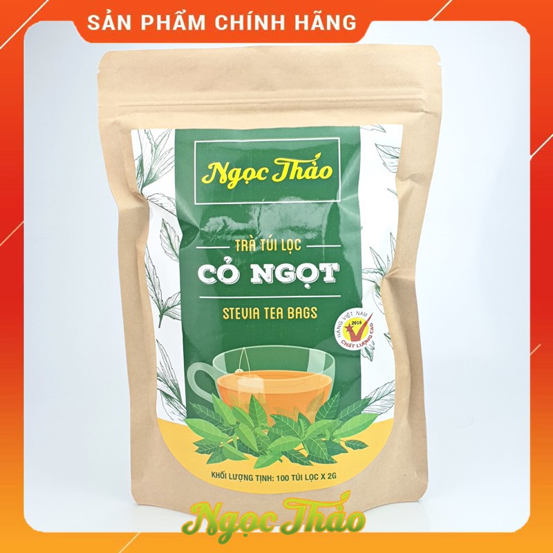 Gói Trà Cỏ Ngọt Ngọc Thảo mỗi gói 100 Túi Lọc