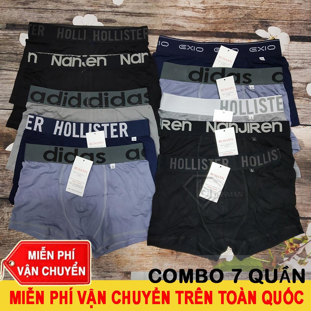Combo 7 quần sịp đùi quần boxer nam cao cấp cotton- hàng vnxd
