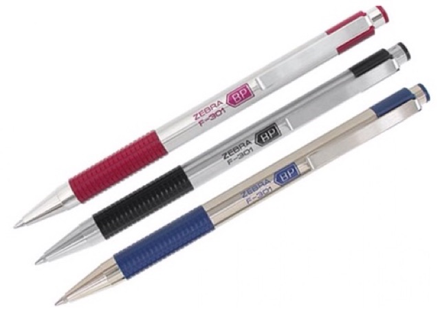 Bút bi bấm văn phòng zebra f301 0.7mm