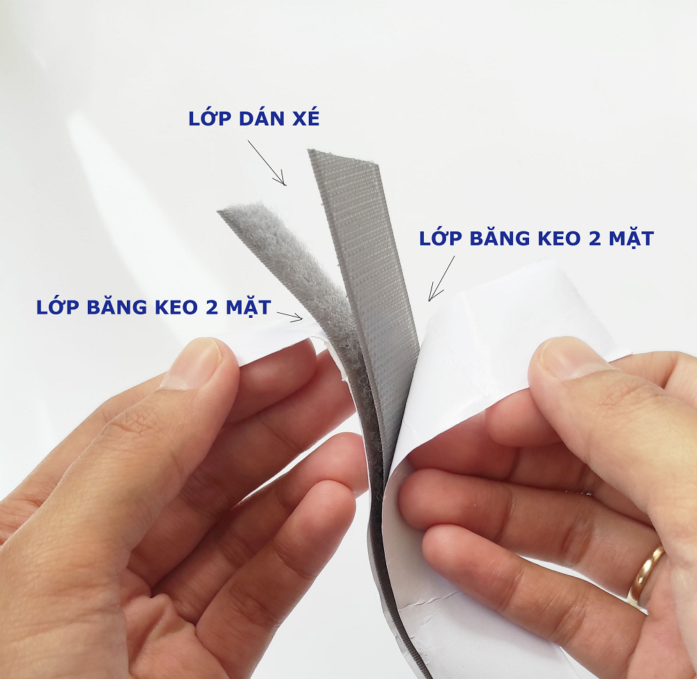 Miếng dán xé có keo màu xám bản 2.5cm dài 3m