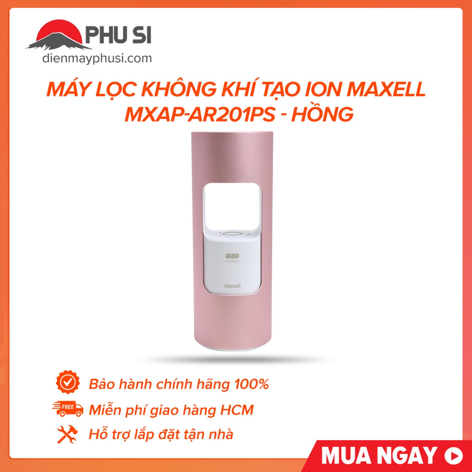 Máy lọc không khí tạo ion maxell mxap-ar201ps - hồng