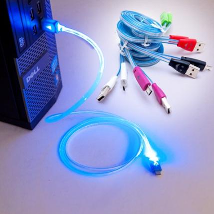 Dây cáp sạc cho Androi, Samsum LaZa siêu bền có đèn led