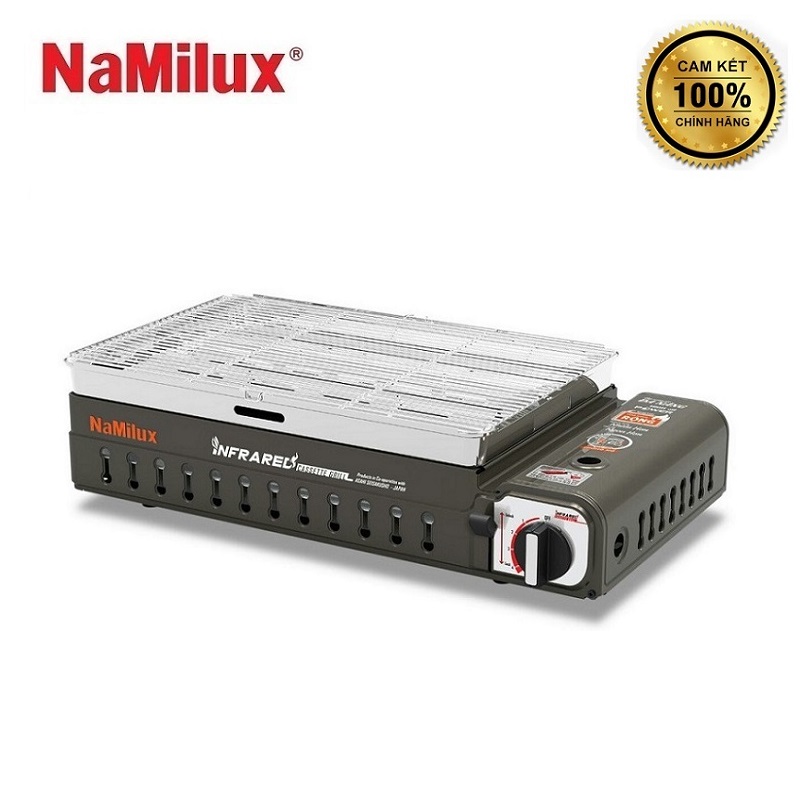 Bếp nướng gas hồng ngoại đa năng Namilux GM2220PS - Bán thêm vỉ - Van an toàn 2 cấp - Siêu tiết kiệm