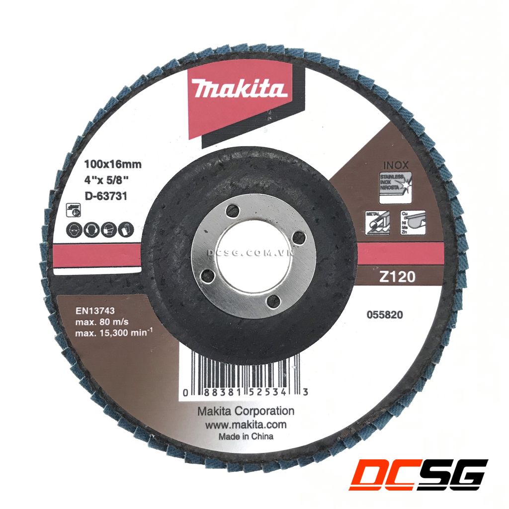 Nhám xếp 100mm z120 makita d-63731
