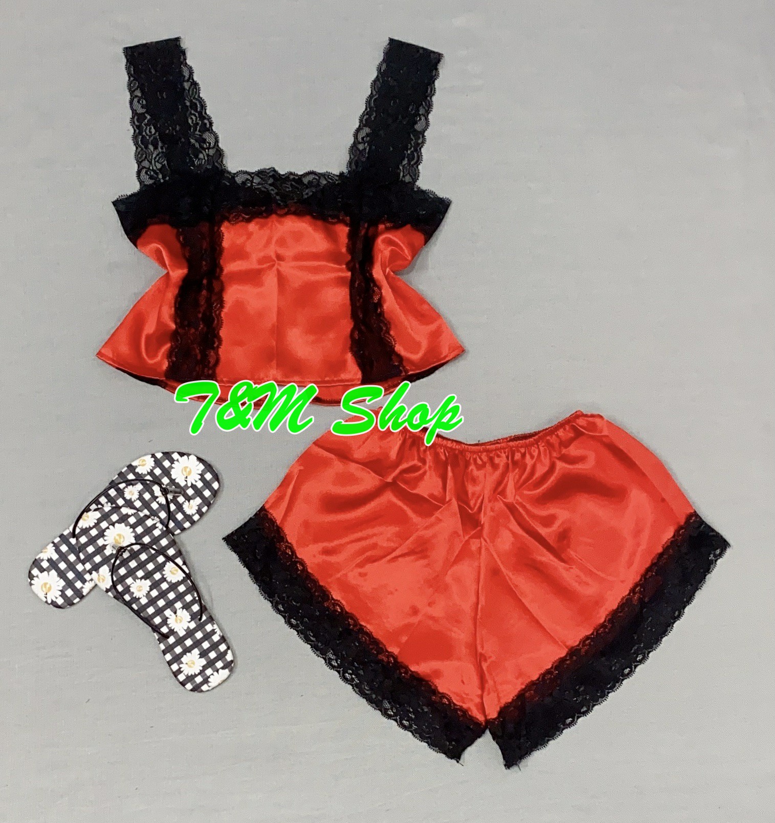 Bộ phi lụa 2 dây ren sexy không mút, mặc ngủ gợi cảm quyến rũ - bộ phi 2 dây ren