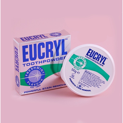 Bột đánh răng Eucryl Freshmint Flavour Toothpowder 50g Bột Eucryl