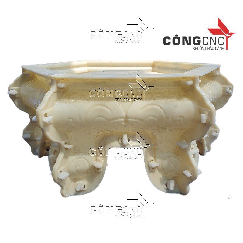 Khuôn chậu cảnh abs, khuôn đôn kỷ lục giác 60-65