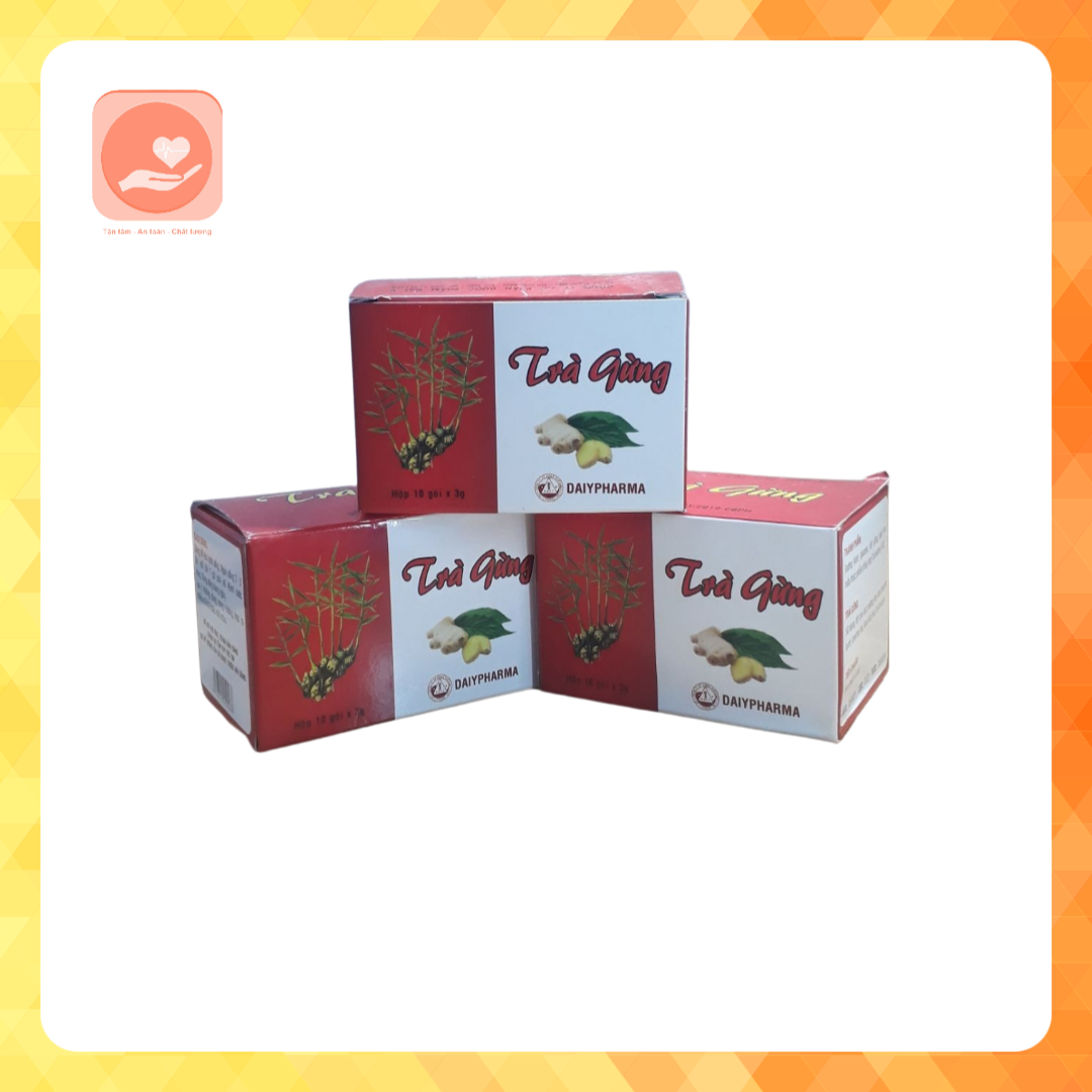 Trà gừng hộp 10 gói x 3g