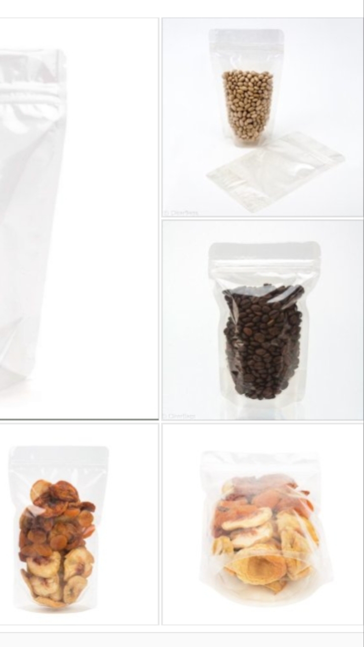 1kg túi zip trong suốt đáy đứng đựng 1kg 22x30cm