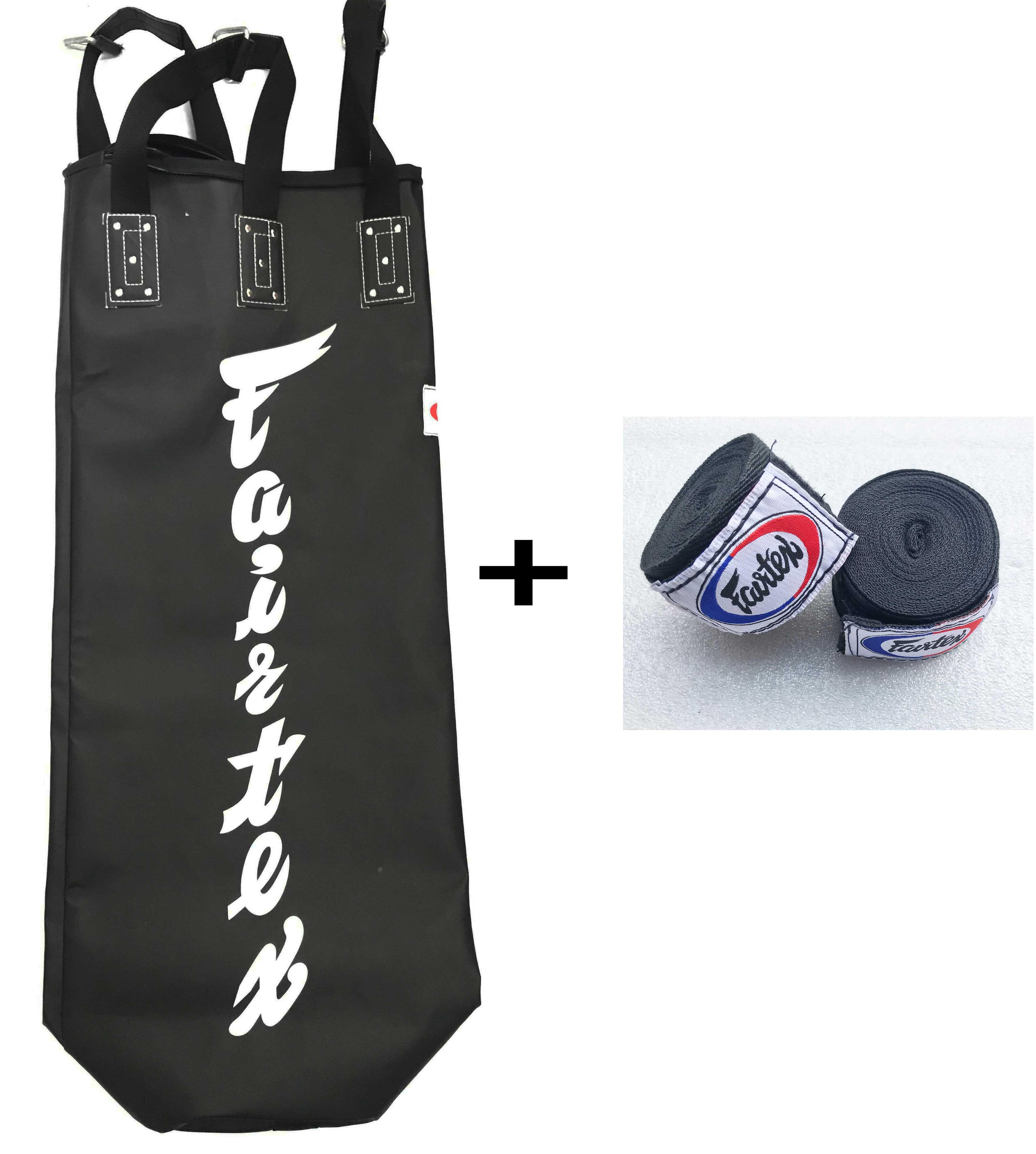 Võ bao cát chưa có ruột Fairtex 1.2m cao cấp có 4 màu tặng 1 cặp băng quấn tay 4m fairtex