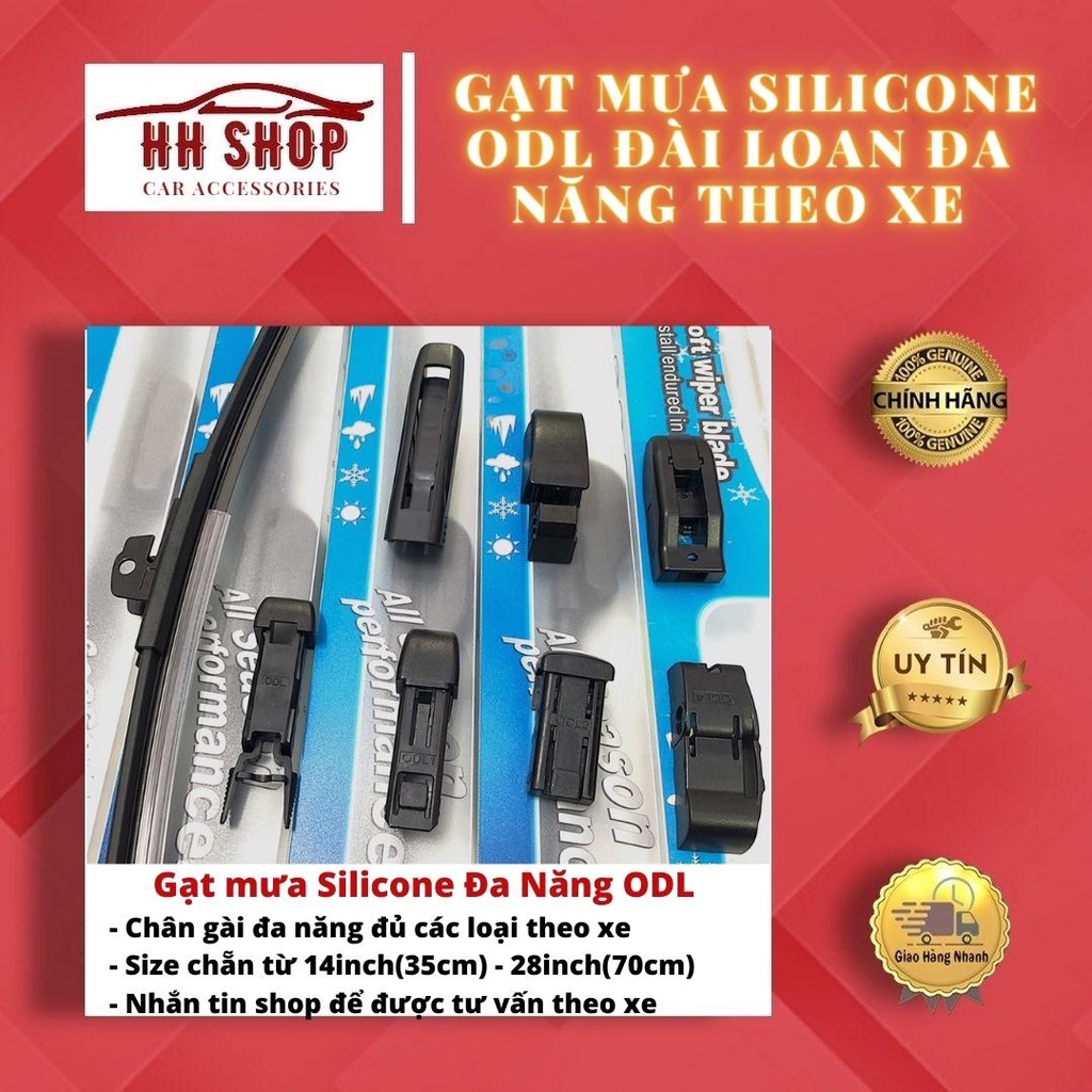 Gạt mưa Sillicone đa năng ODL ❗Chính Hãng❗ Gạt nước ô tô Mercedes, Bmw, Porsche, Audi, Volkswagen, Vinfast, Ford,...