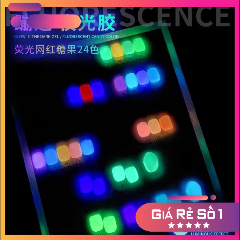 [CHÍNH HÃNG] Gel đắp Neon dạ quang  VENDEENI phát sáng trong đêm - Hũ 15g