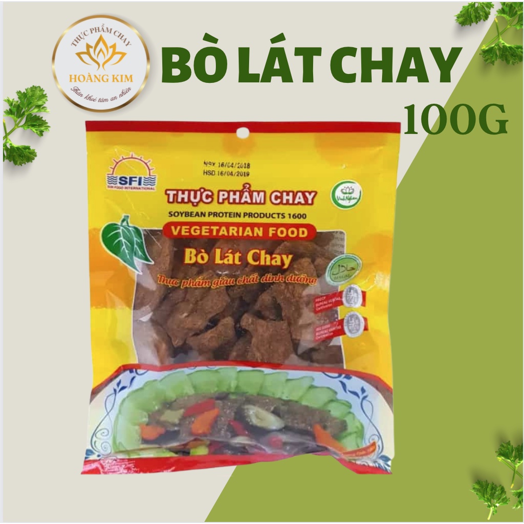 100Gr Bò Lát Chay Vegan, Thực Phẩm Chay Thái Dương