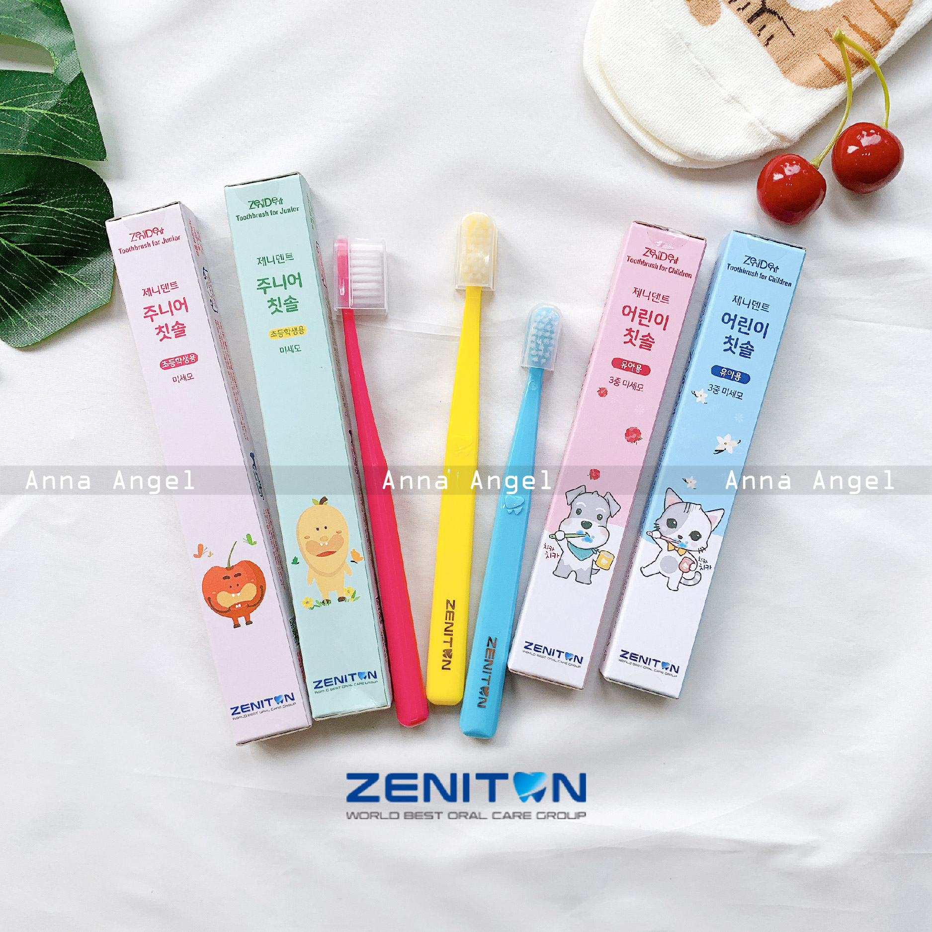 Bàn chải đánh răng cho bé Dr.Zenni Hàn Quốc sợi lông tơ siêu mềm 2-12 tuổi