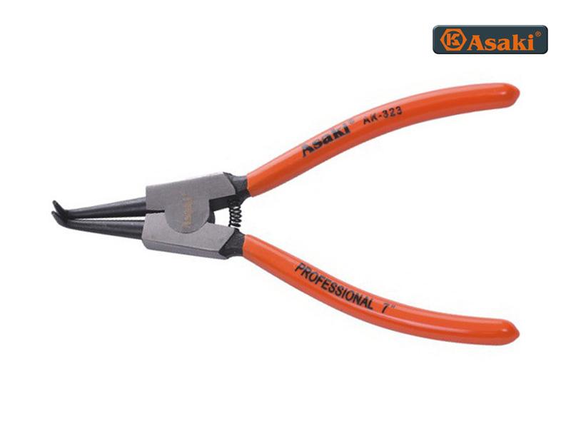 Kìm mở phe cong asaki ak-8337 c2-9inch