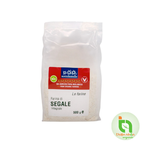 Bột lúa mạch đen nguyên cám hữu cơ Sottolestelle 500g