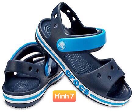 Sandal crocs baya band cho bé trai màu navy