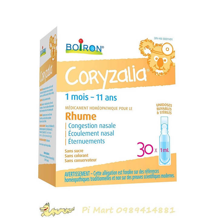 Muối uống Coryzalia Canada hộp 30 tép