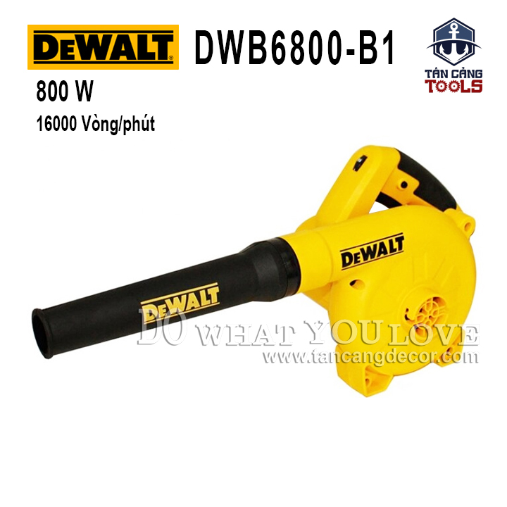 Máy hút thổi bụi có điều tốc dewalt dwb6800-b1 800w