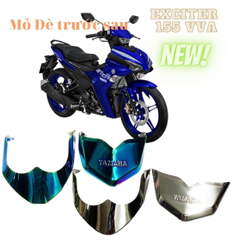 Bộ ốp mỏ dè trước sau exciter 2021, exciter 155 sp thật