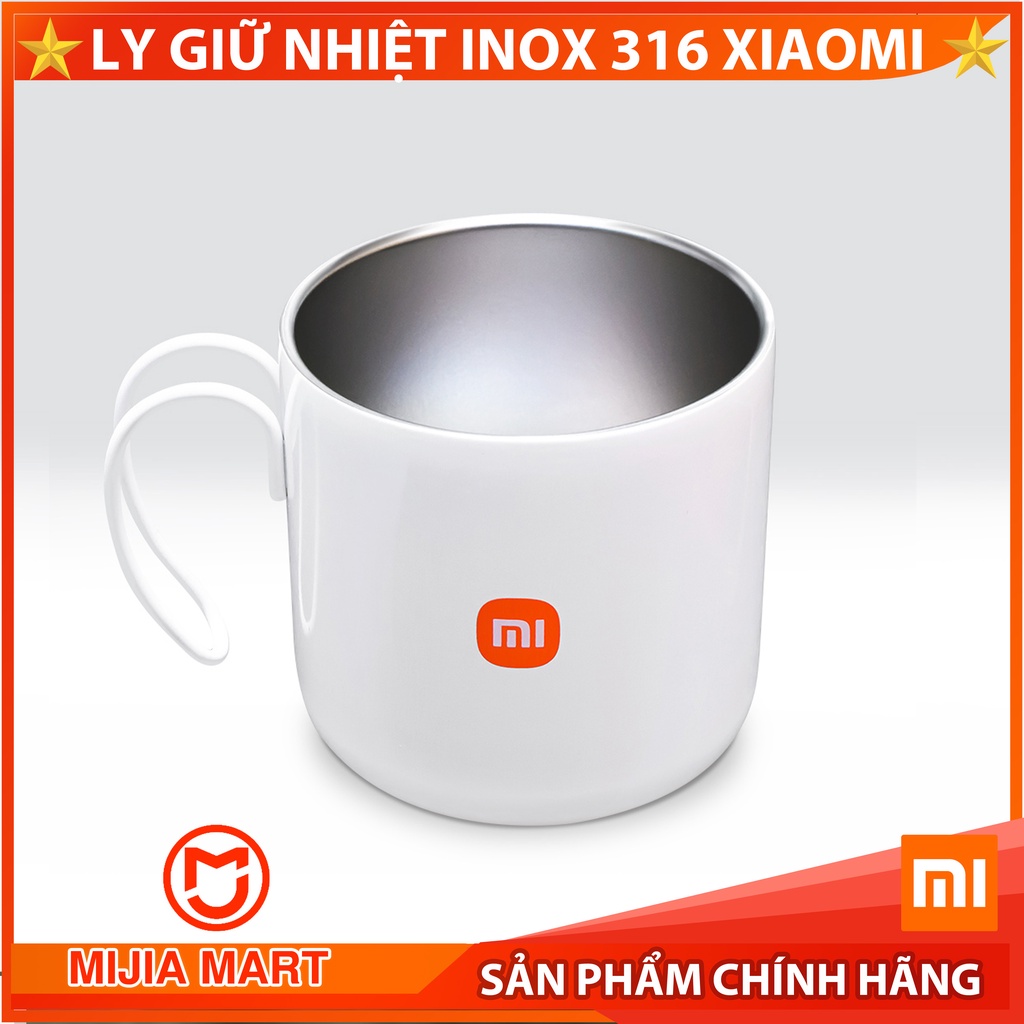 Ly inox giữ nhiệt Xiaomi. Cốc giữ nhiệt inox 316 MIJIAMART