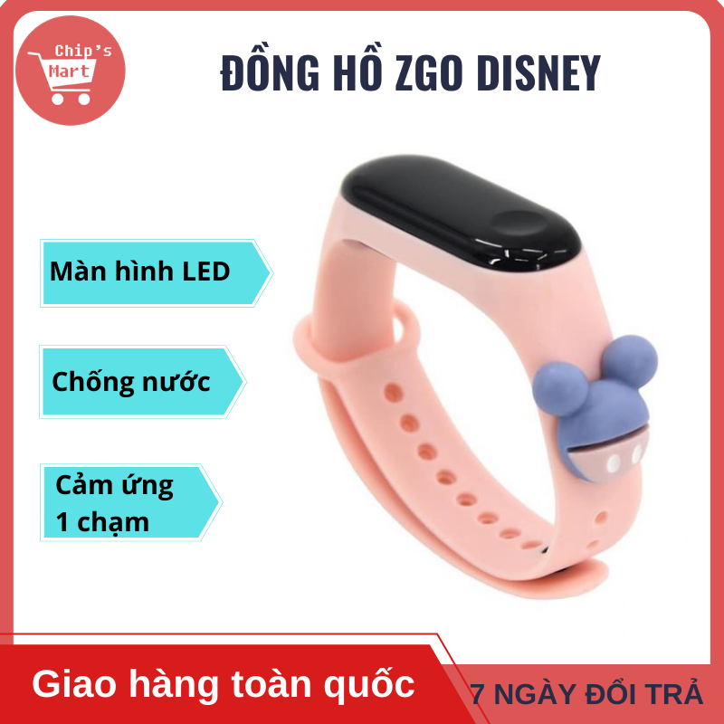 [HOT] Đồng hồ Disney Silicon – ZGO Watch – Siêu cute - Siêu nhẹ - Siêu bền – Màn hình LED - Chống nước (Giao màu ngẫu nhiên)