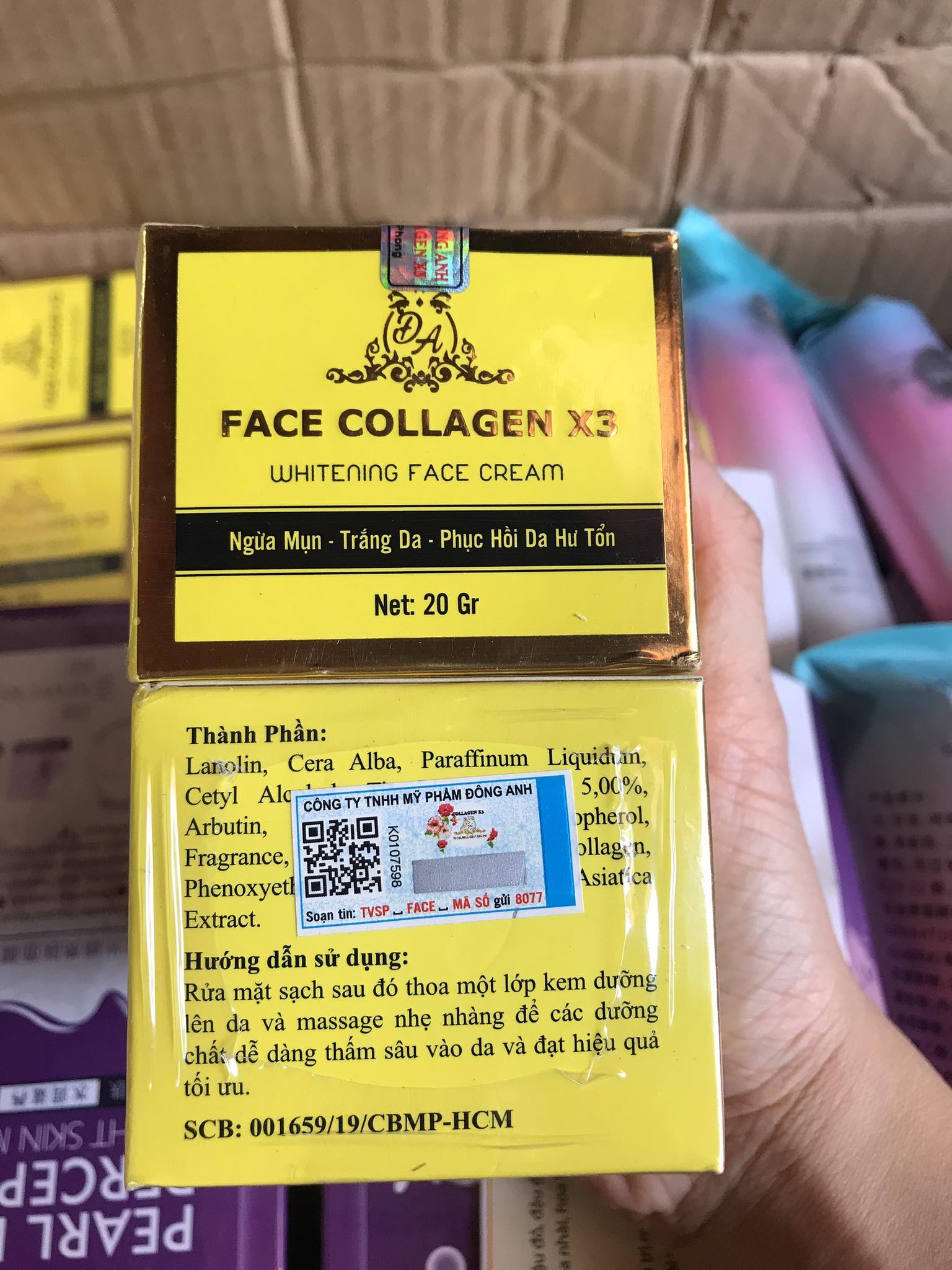 Kem Face X3 Collagen Đông Anh Mẫu Mới Có Tem