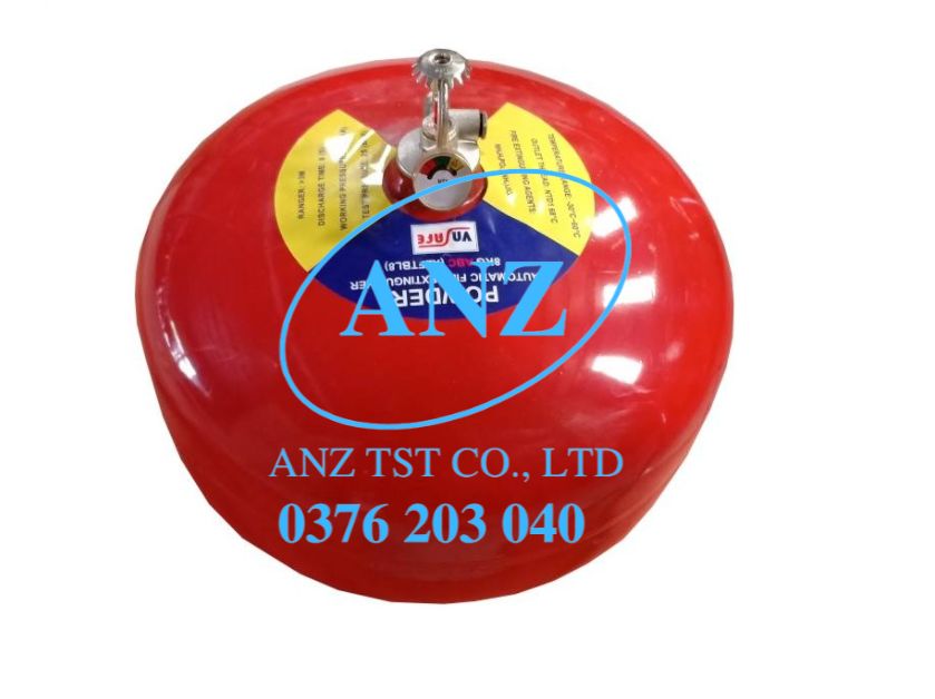 Bình cầu chữa cháy tự động ABC 8kg Vnsafe- bảo hành 1 năm