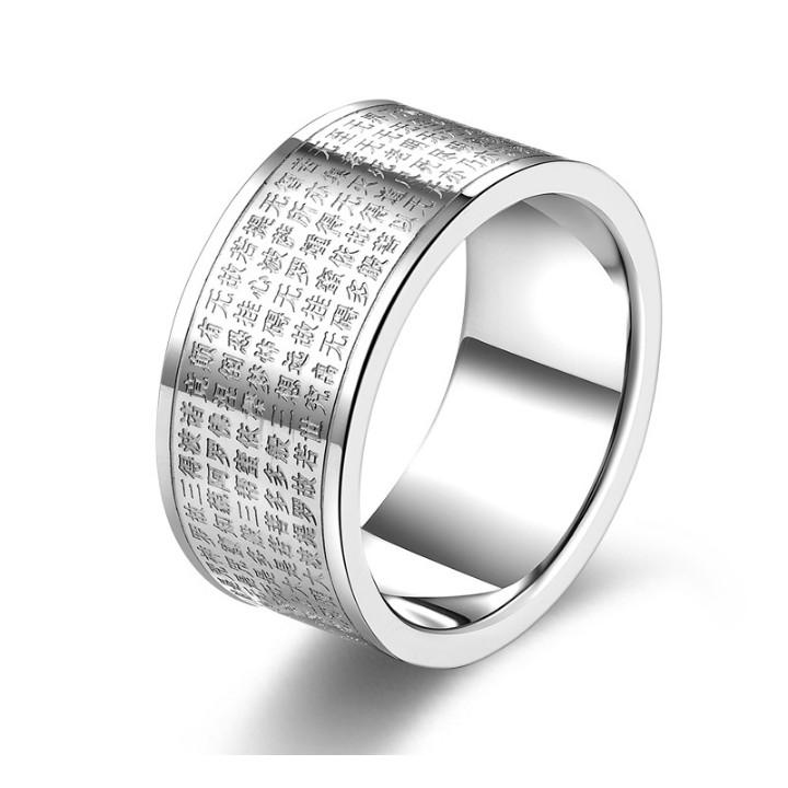 Nhẫn khắc bát nhã tâm kinh titan không đen tt 1822