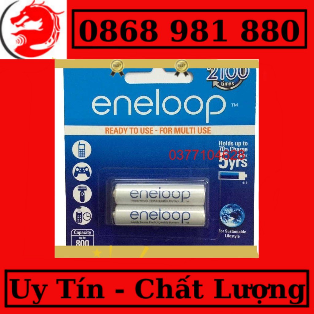 Pin sạc AAA panasonic Eneloop 800mah BK-4MCCE/2BT