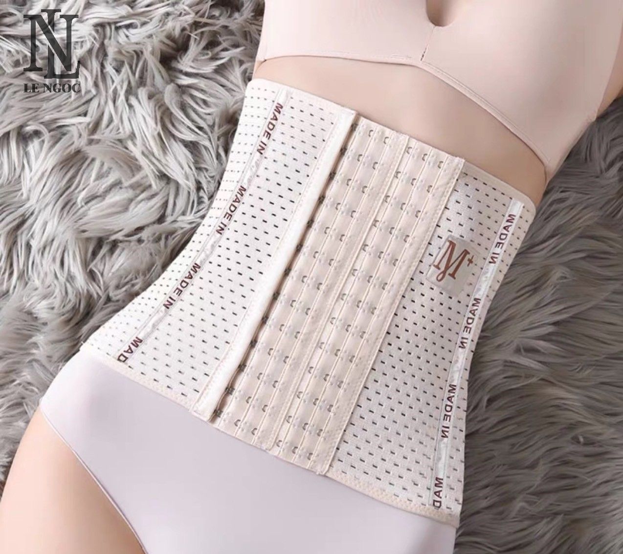 Gen nịch bụng định hình 6 nút cài thông hơi - Đai nịch bụng giảm eo
