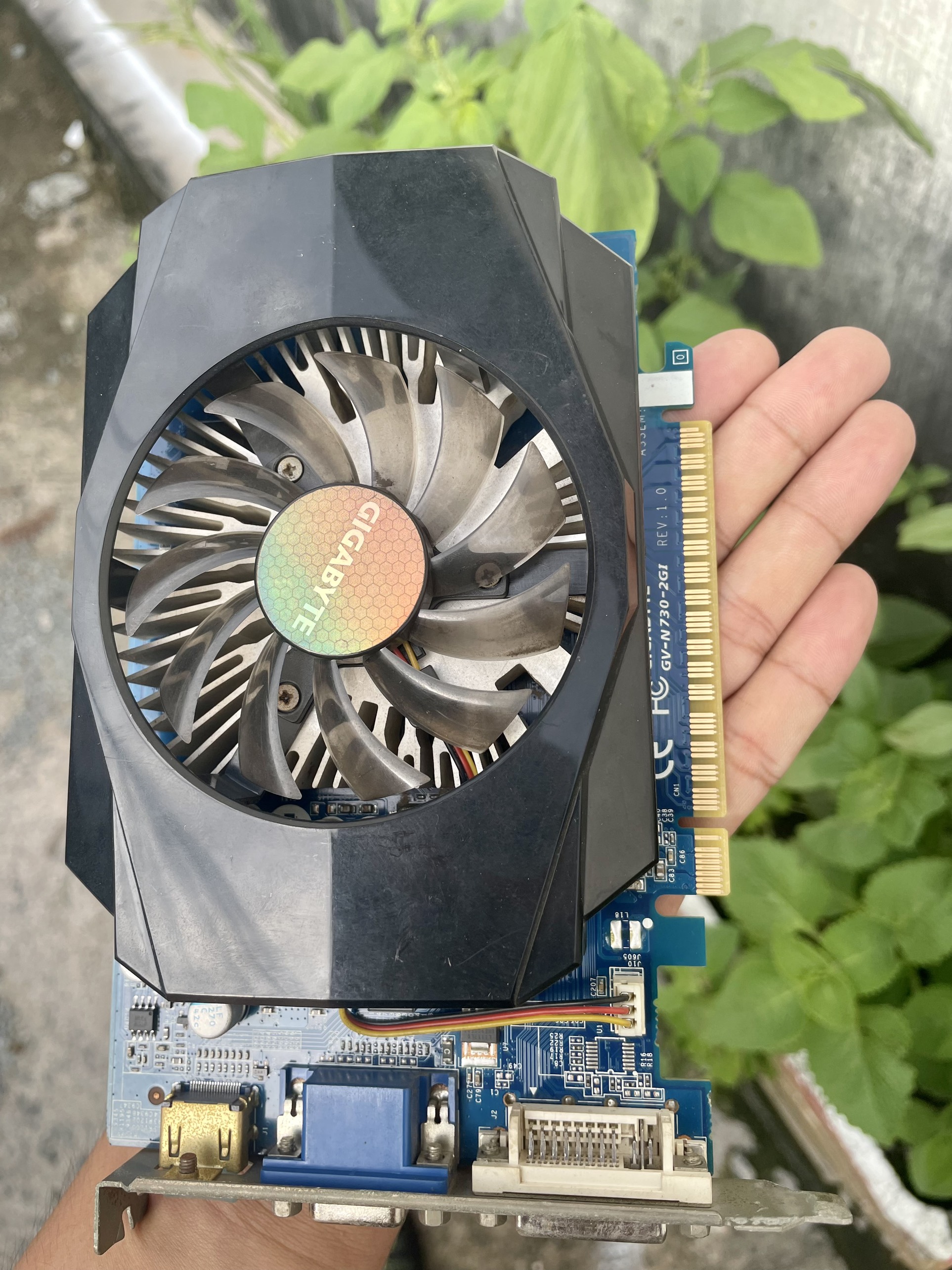Card màn hình GIGABYTE GT 730, 2G DDR3, 128-Bit ảnh thật