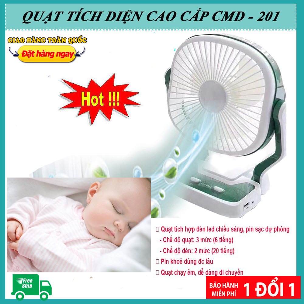Quạt tích điện có đèn,quạt máy sạc điện,quạt tích điện cho trẻ emvới 3 mức quạt giúp bạn không còn lo nóng trong những ngày mất điện, quạt tích hợp giữa đèn led và sạc dự phòng vô cùng tiện lợi.