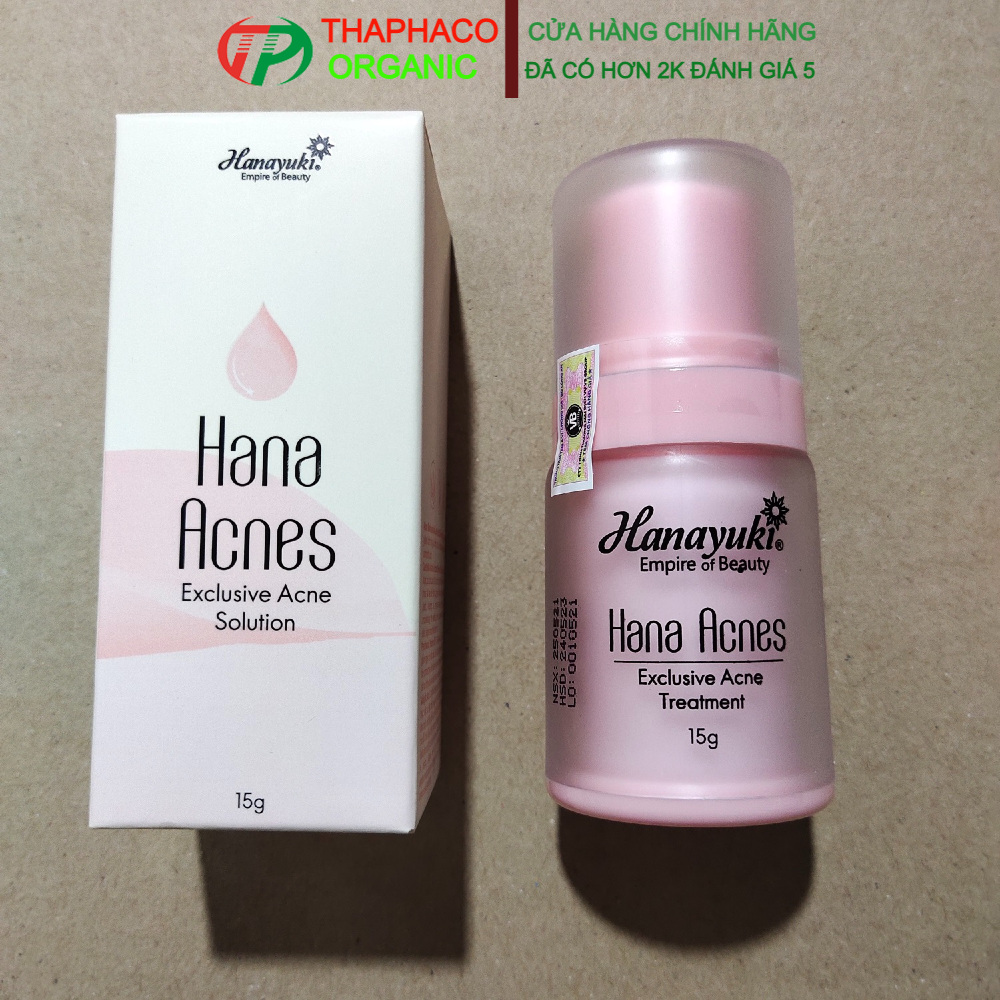 Hana Acnes Mini 15gr - Serum Mụn Hanayuki Hana Acnes Mini