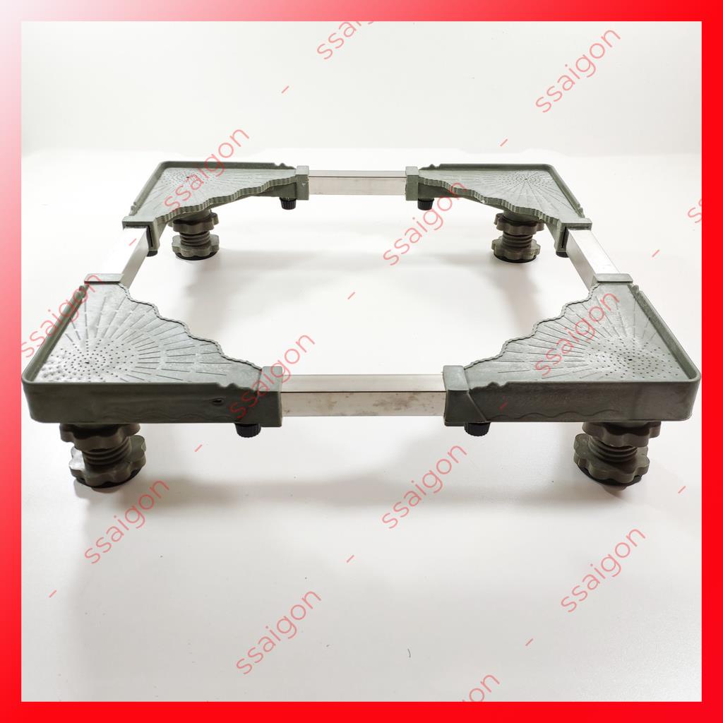 Kệ máy giặt cửa trước, cửa trên, chân tủ lạnh trụ ren chống rung cao cấp, điều chỉnh cao thấp - Bảo hành 2 năm