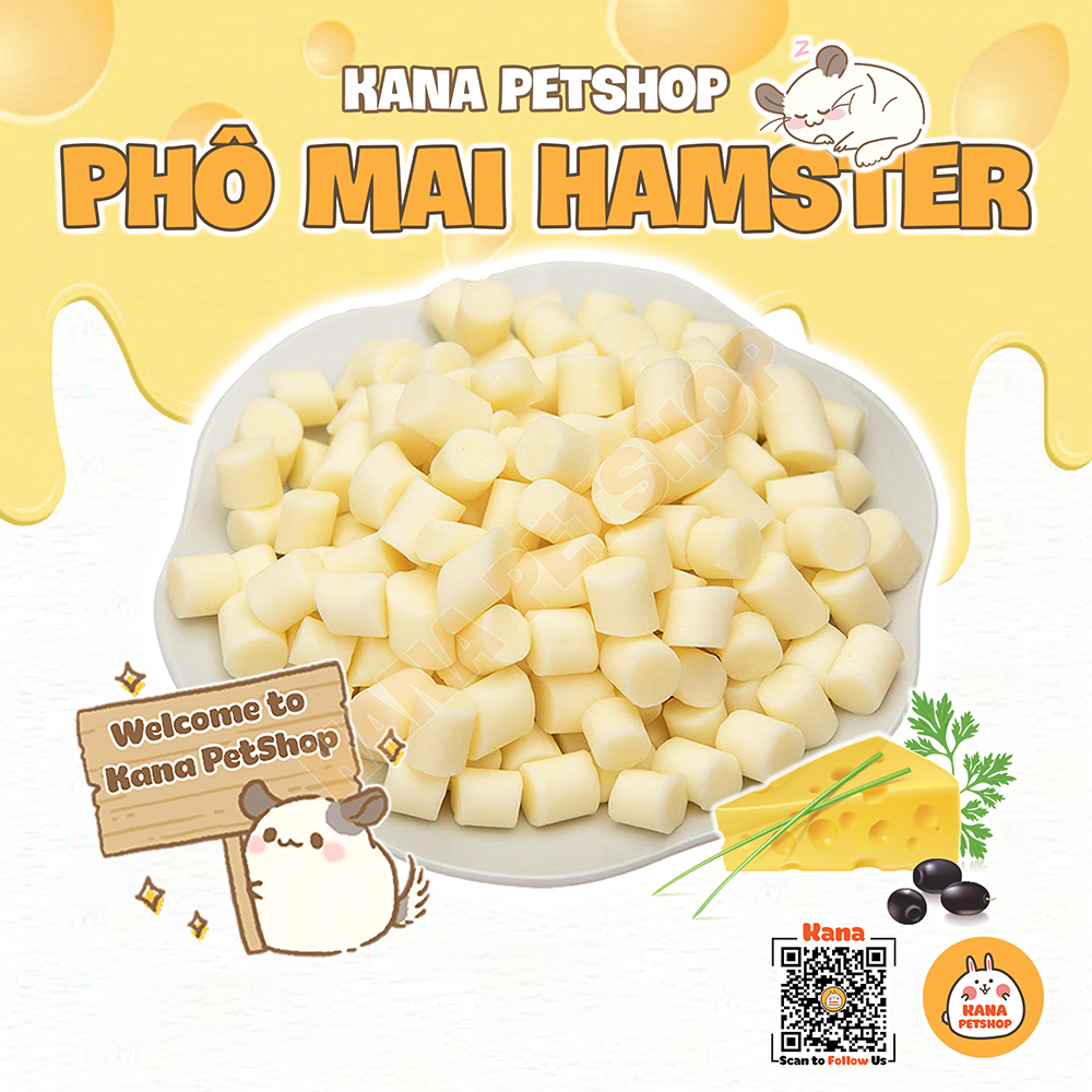 Phô Mai Thường 20G Cheese Hamster 🐹FREESHIP🐹 Phô Mai Dinh Dưỡng - Thức Ăn Thơm Ngon Cho Hamster