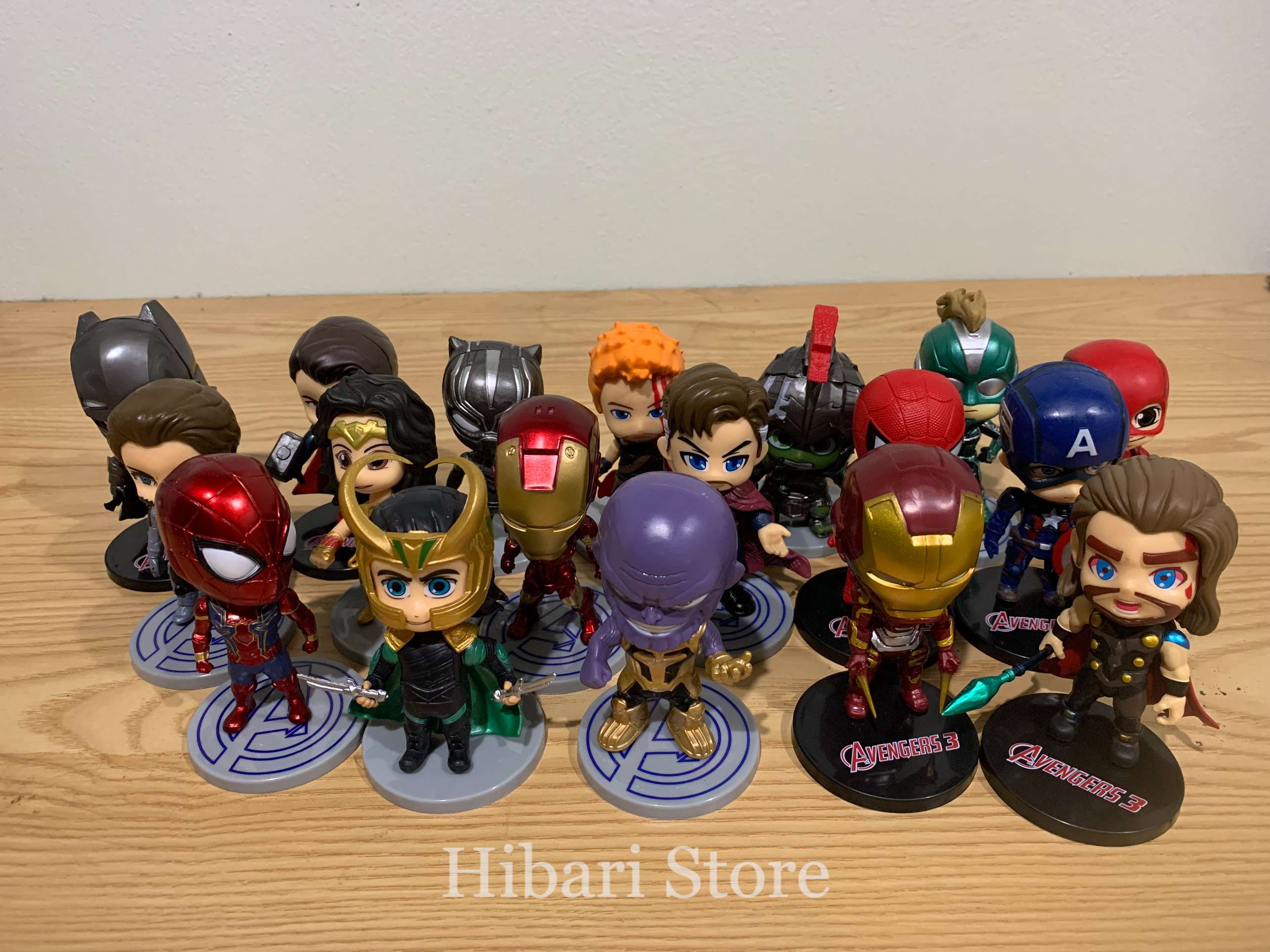 Set mô hình nhân vật siêu anh hùng Avenger Và DC Loại I