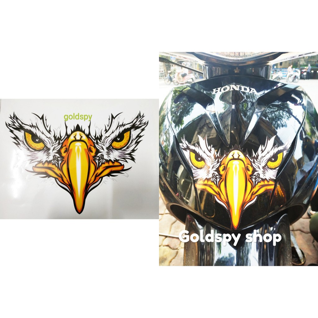 Tem decal trang trí xe máy - tem dán trang trí mào xe đầu xe
