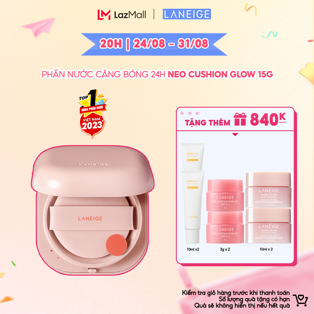 Phấn Nước Cho Lớp Nền Căng Bóng Tự Nhiên 24H Laneige Neo Cushion Glow 15G