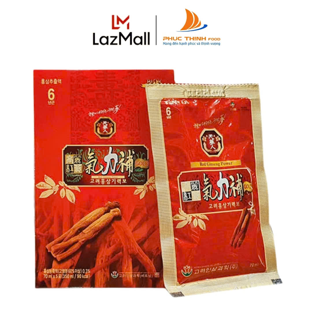 [HỘP NHỎ] Nước uống hồng sâm Korea Red Gingseng power (70 ml * 5 gói)