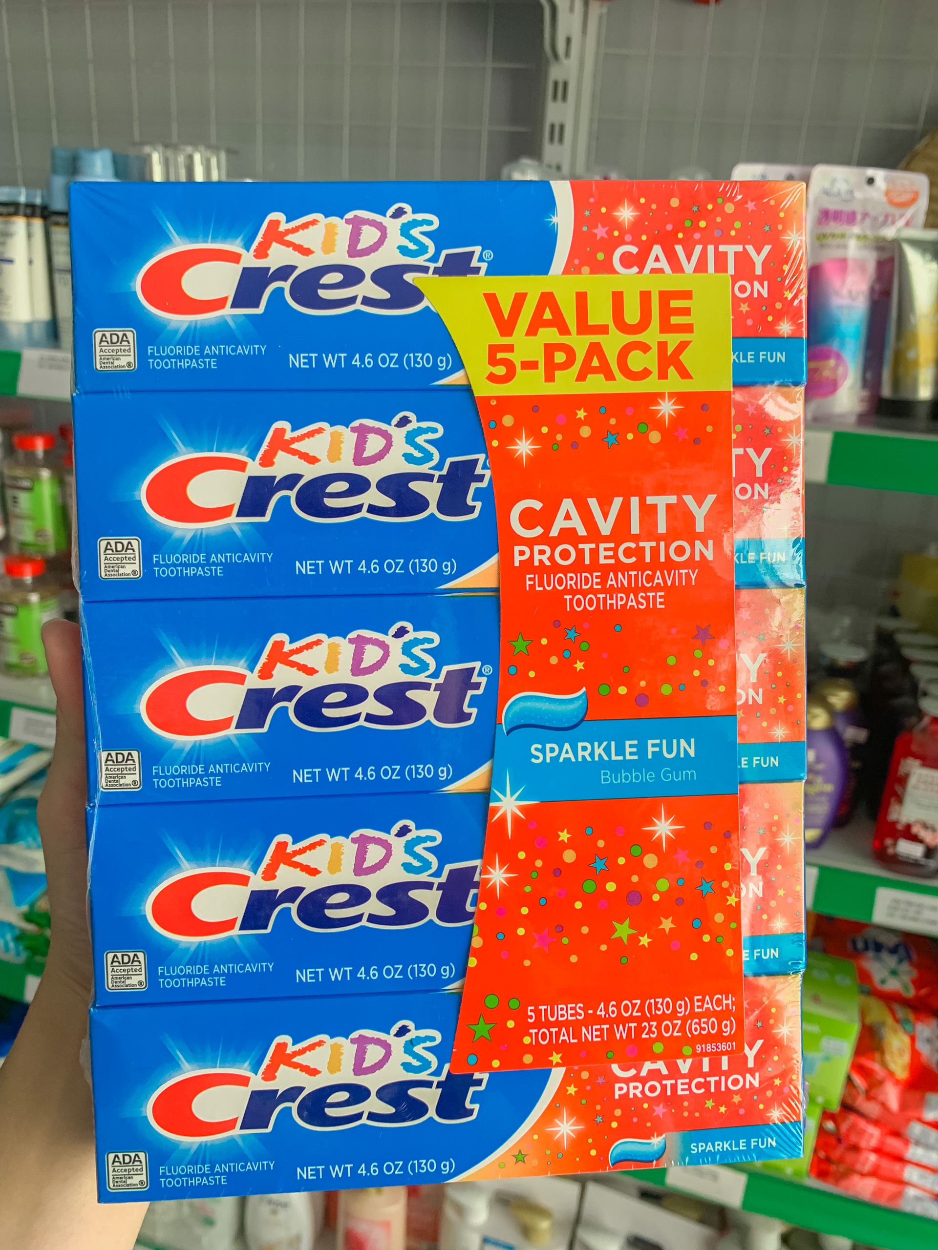 Kem đánh răng cho bé crest kid's 130g