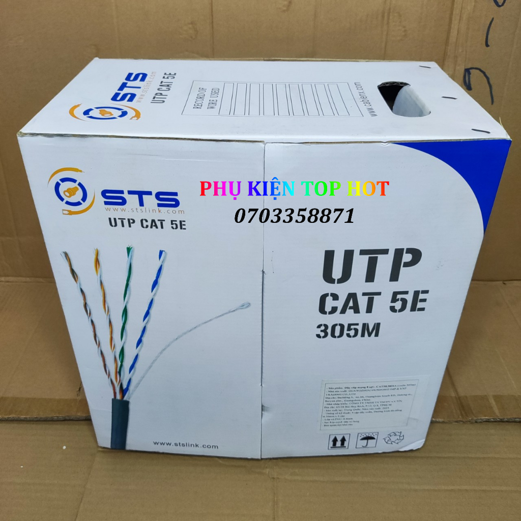 Dây cáp mạng sts cat5e utp cat5e305ia cuộn 305m