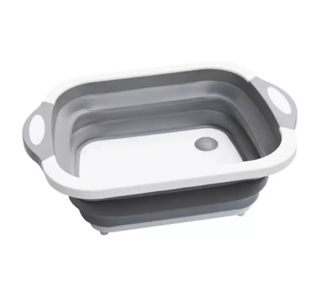 Thớt kiêm chậu rửa rau củ,hoa quả, thau rửa hoa quả có lỗ thoát nước, chậu rửa rau củ có thể gấp gọn,chậu rửa hoa quả nhà bếp