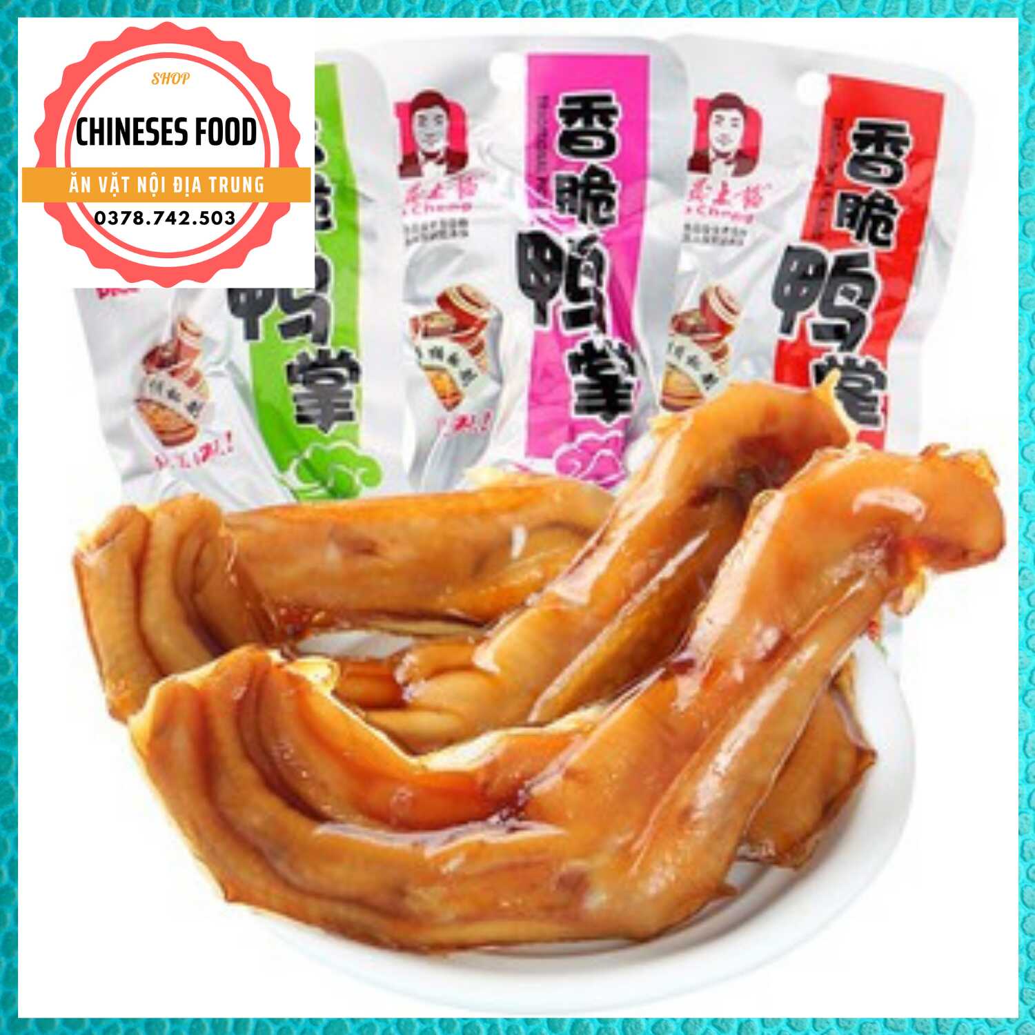 Chân Vịt Cay Deachang Siêu Ngon gói 32g (màu đỏ cay)