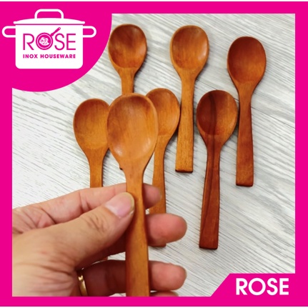 Muỗng gỗ nhỏ múc gia vị múc kem múc yogurt múc mật ong rất xinh 11.5*3cm