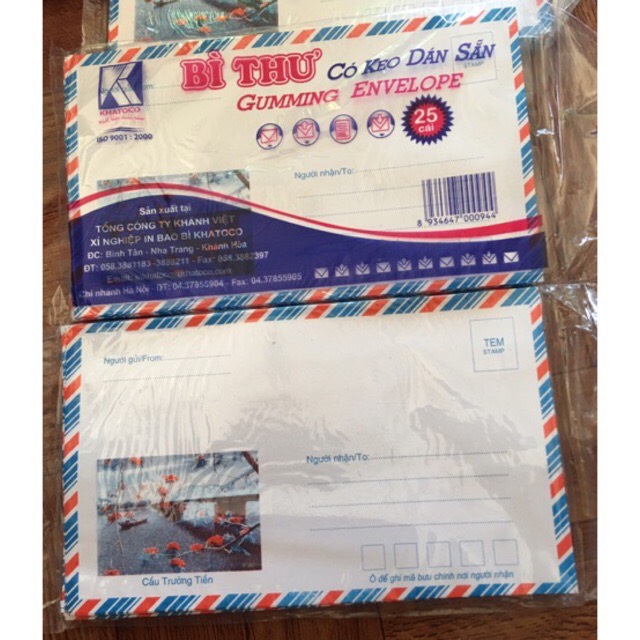 TỆP phong bì có keo dán gửi thư quà biếu hiếu hỉ mừng cưới lịch sự tập bì thư loại dày đẹp phong bì bưu điện