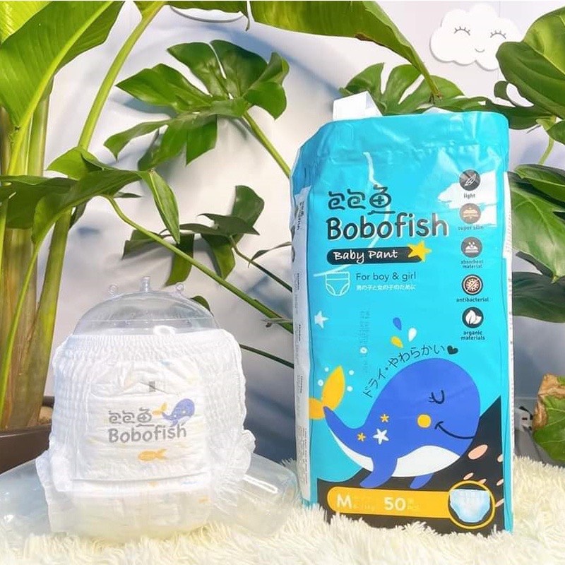 Bỉm quần siêu thấm bobofish s50/m50/l50/xl50/xxl50/xxxl50