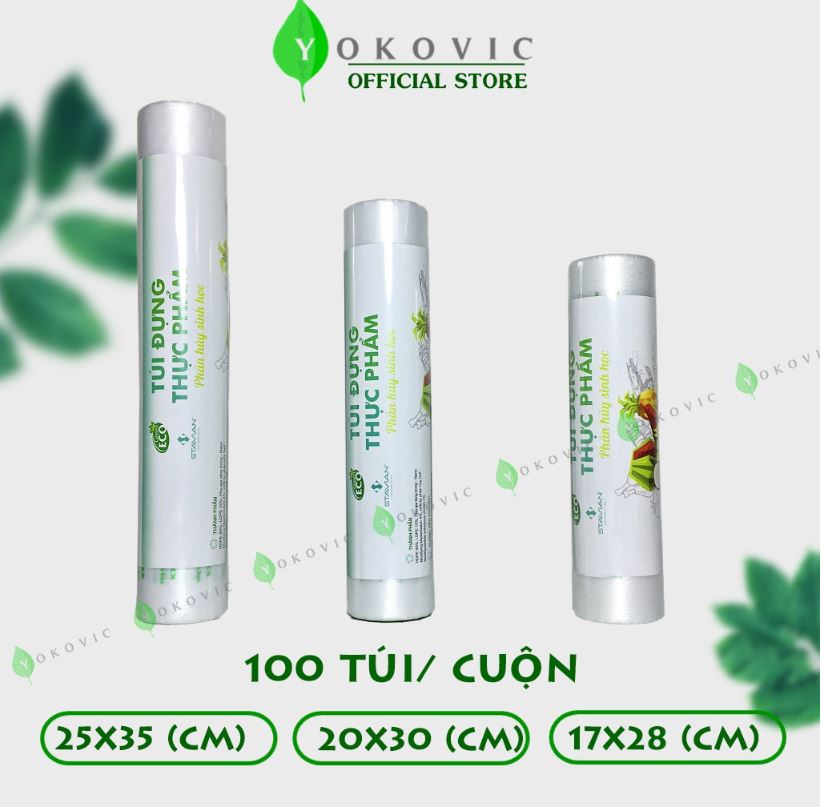 Túi đựng thực phẩm sinh học ecogreen thsh 17100 cái/cuộn siêu dai
